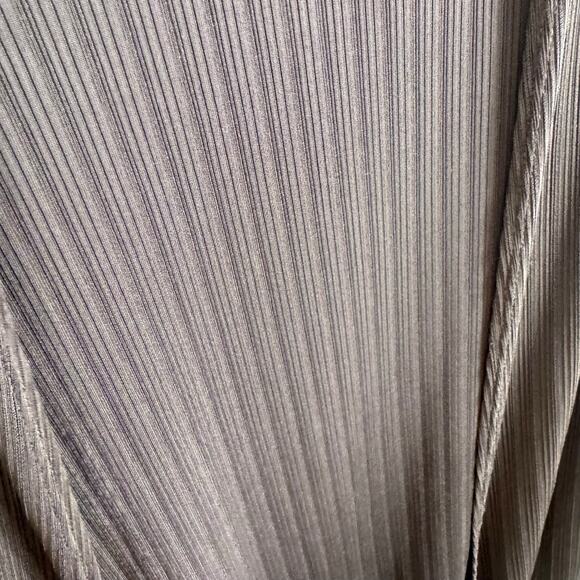 Easywear By Chico's Brown Long Sleeve Ribbed Stretchy Open Blouse Size L - Picture 3 of 5